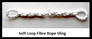 soft loop fibre rope sling